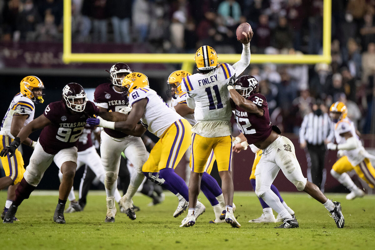 COLLEGE STATION, TX - 20201128 - Texas A&M Aggies Football vs. LSU Tigers